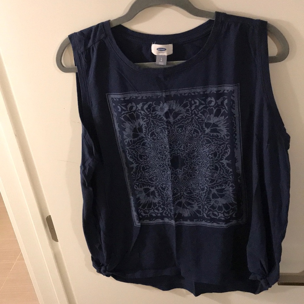 Flowy, Blue Tank Top